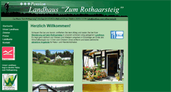 Desktop Screenshot of landhaus-zum-rothaarsteig.de