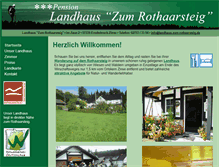 Tablet Screenshot of landhaus-zum-rothaarsteig.de